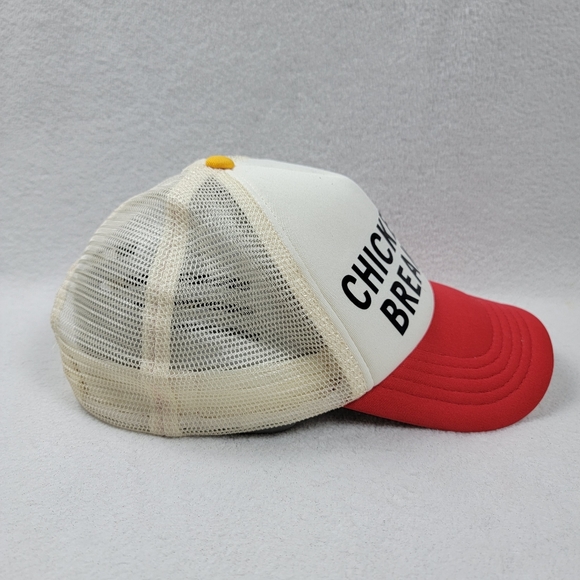 Chick-Fil-A Chicken For Breakfast Snapback Hat White Adult One Size Snapback - Picture 6 of 10
